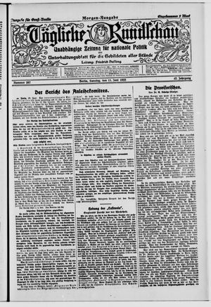 Tägliche Rundschau vom 11.06.1922