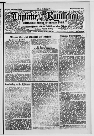 Tägliche Rundschau on Jun 12, 1922