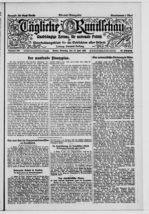 Tägliche Rundschau vom 13.06.1922