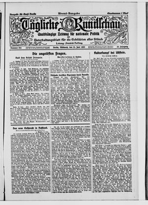 Tägliche Rundschau vom 21.06.1922