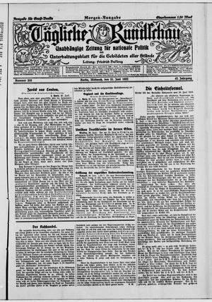 Tägliche Rundschau vom 21.06.1922