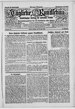 Tägliche Rundschau vom 23.06.1922