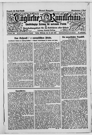 Tägliche Rundschau vom 12.07.1922