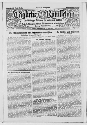 Tägliche Rundschau vom 13.07.1922