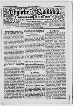 Tägliche Rundschau vom 13.07.1922