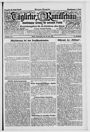 Tägliche Rundschau vom 20.07.1922