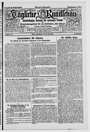 Tägliche Rundschau vom 22.07.1922