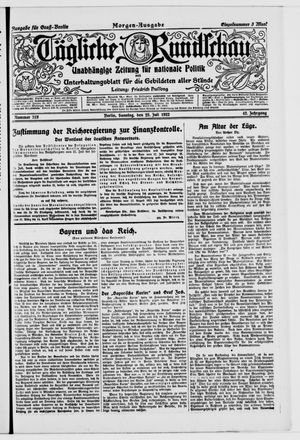 Tägliche Rundschau vom 23.07.1922