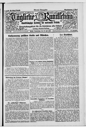 Tägliche Rundschau vom 27.07.1922