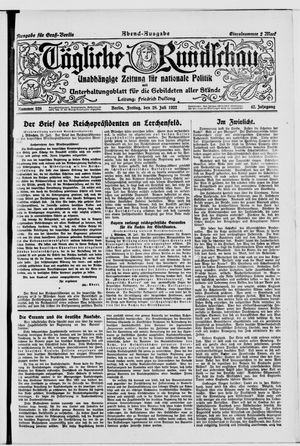 Tägliche Rundschau on Jul 28, 1922