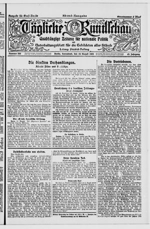 Tägliche Rundschau vom 19.08.1922