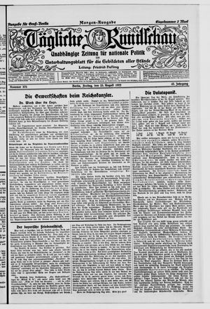 Tägliche Rundschau vom 25.08.1922