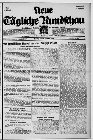 Tägliche Rundschau vom 21.12.1924