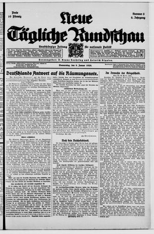 Tägliche Rundschau vom 08.01.1925