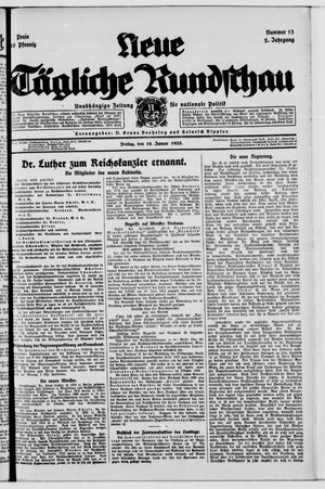 Tägliche Rundschau vom 16.01.1925
