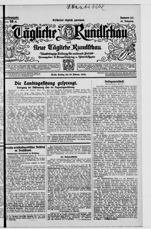 Tägliche Rundschau vom 20.02.1925