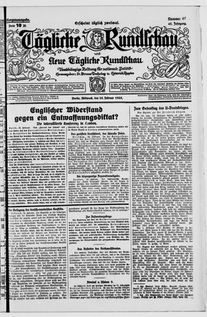 Tägliche Rundschau vom 25.02.1925