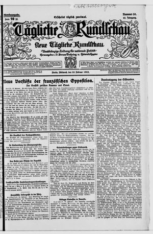 Tägliche Rundschau vom 25.02.1925