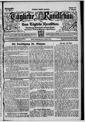 Tägliche Rundschau vom 12.03.1925