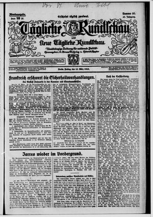 Tägliche Rundschau vom 13.03.1925