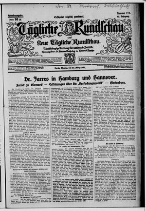 Tägliche Rundschau vom 23.03.1925