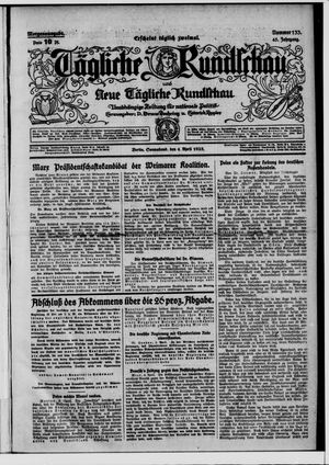 Tägliche Rundschau vom 04.04.1925