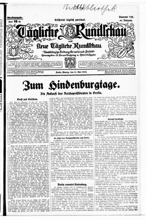 Tägliche Rundschau vom 11.05.1925