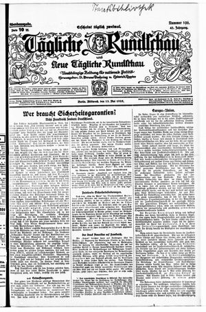 Tägliche Rundschau vom 13.05.1925