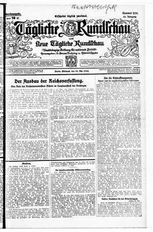 Tägliche Rundschau vom 20.05.1925