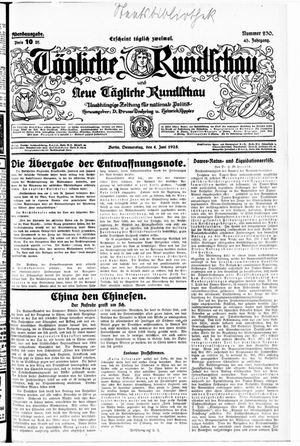 Tägliche Rundschau vom 04.06.1925