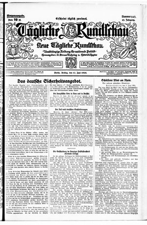 Tägliche Rundschau vom 12.06.1925