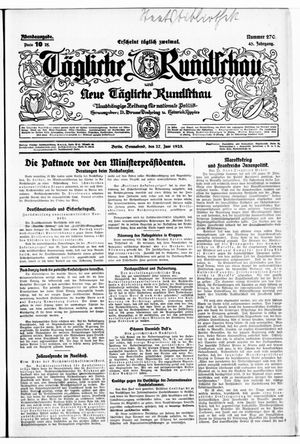 Tägliche Rundschau vom 27.06.1925