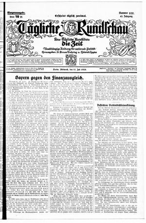Tägliche Rundschau vom 15.07.1925