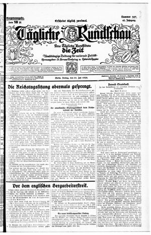 Tägliche Rundschau vom 31.07.1925