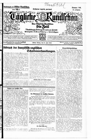 Tägliche Rundschau vom 31.07.1925