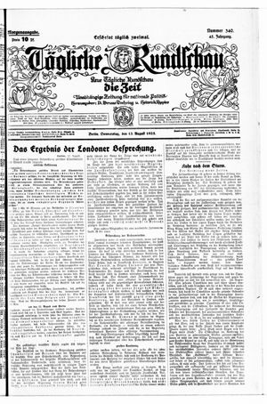 Tägliche Rundschau on Aug 13, 1925