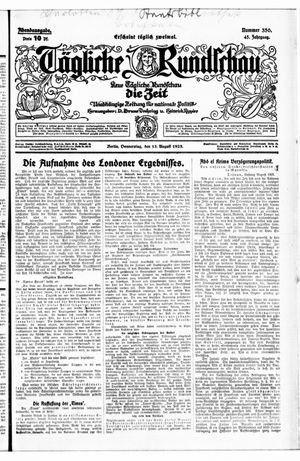 Tägliche Rundschau on Aug 13, 1925