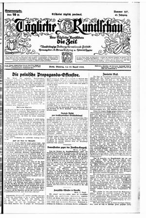 Tägliche Rundschau vom 18.08.1925