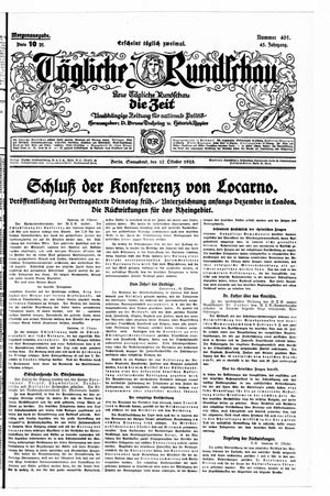 Tägliche Rundschau vom 17.10.1925