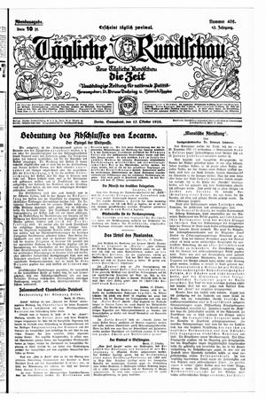 Tägliche Rundschau vom 17.10.1925
