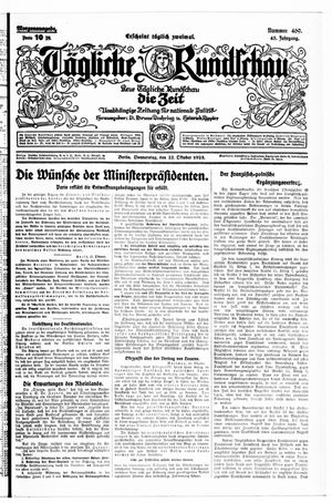 Tägliche Rundschau vom 22.10.1925