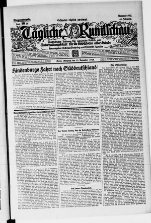 Tägliche Rundschau vom 11.11.1925