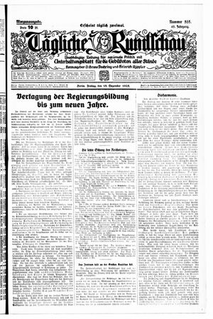 Tägliche Rundschau vom 18.12.1925