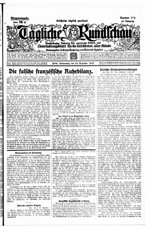 Tägliche Rundschau vom 24.12.1925