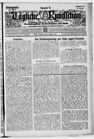 Tägliche Rundschau vom 24.01.1926