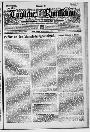 Tägliche Rundschau vom 25.01.1926