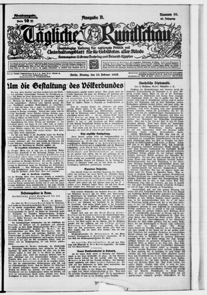 Tägliche Rundschau vom 22.02.1926