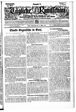 Tägliche Rundschau vom 11.03.1926