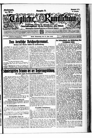Tägliche Rundschau on Jun 17, 1926