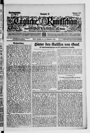 Tägliche Rundschau vom 12.09.1926